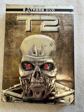 Artisan T2 Extreme DVD with Silver Metallic Skull and Red Eyes Metal hard case!